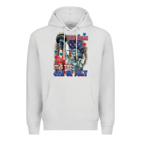 Dove Grey Dead inside but it's the 4th of July Premium Hoodie - CowGirlArtShop