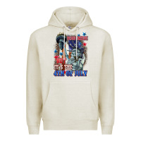 Oatmeal Heather Dead inside but it's the 4th of July Premium Hoodie - CowGirlArtShop