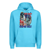 Ocean Blue Dead inside but it's the 4th of July Premium Hoodie - CowGirlArtShop