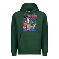Sports Green Dead inside but it's the 4th of July Premium Hoodie - CowGirlArtShop
