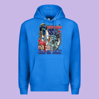 Dead Inside But It's The 4th Of July Premium Hoodie Designed By Cowgirlartshop