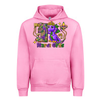 Fuchsia Pink dragon my first mardi gras Urban Hoodie - FaDigitalArtStudio
