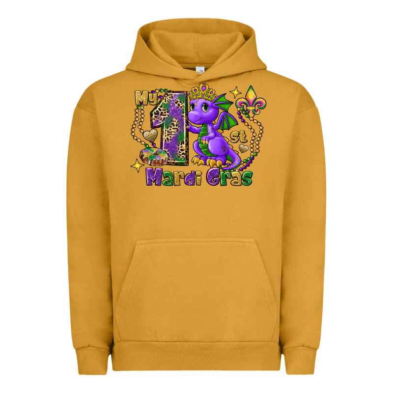 Dragon My First Mardi Gras Urban Hoodie by FaDigitalArtStudio | Teevron