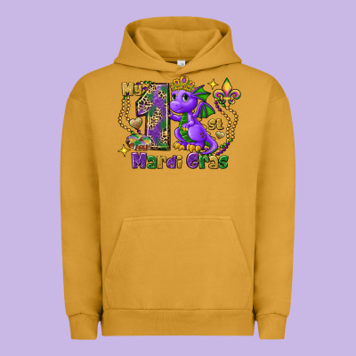 Dragon My First Mardi Gras Urban Hoodie Designed By Fadigitalartstudio