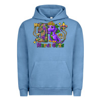 Pigment Pebble Blue dragon my first mardi gras Urban Hoodie - FaDigitalArtStudio