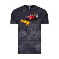 Cloud Black snow plow Vintage Tee - Artiststas