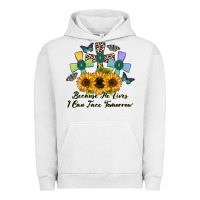 Pigment Lunar Rock because he lives i can face tomorrow Urban Hoodie - CowhideDigitalArt