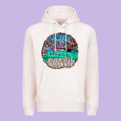 Hello Summer Let's Go To The Beach Premium Hoodie Designed By Sublimationcraftshop