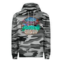 Slate Camo Hello Summer Let's Go To The Beach Premium Hoodie - SublimationCraftShop
