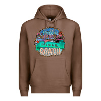 Chestnut Hello Summer Let's Go To The Beach Premium Hoodie - SublimationCraftShop