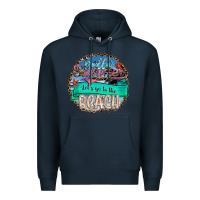 Navy Hello Summer Let's Go To The Beach Premium Hoodie - SublimationCraftShop