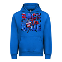 Cobalt Back the blue with lightning bolt 4th of july Urban Hoodie - CowGirlArtShop