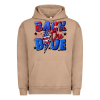 Pigment Burro Back the blue with lightning bolt 4th of july Urban Hoodie - CowGirlArtShop