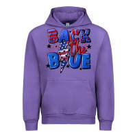 Tulip Back the blue with lightning bolt 4th of july Urban Hoodie - CowGirlArtShop