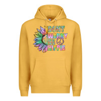 Mustard Don't Worry Be Hippie Premium Hoodie - CowhideDigitalArt