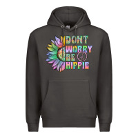 Smoke Don't Worry Be Hippie Premium Hoodie - CowhideDigitalArt