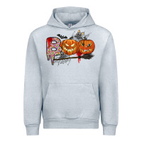 Heather Grey boo Urban Hoodie - CowhideDigitalArt