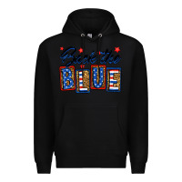 Black Back the blue Premium Hoodie - Neo Western