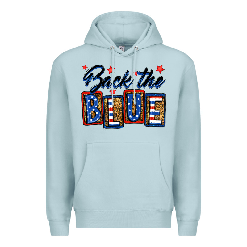 Back The Blue Premium Hoodie by Neo Western | Teevron