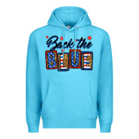Ocean Blue Back the blue Premium Hoodie - Neo Western