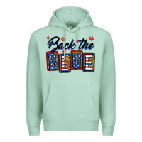 Seafoam Back the blue Premium Hoodie - Neo Western