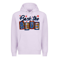Lilac Back the blue Premium Hoodie - Neo Western