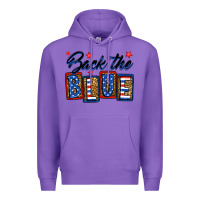 Purple Back the blue Premium Hoodie - Neo Western