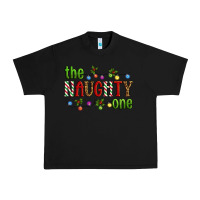 Black The Naughty One Christmas Urban Heavy Tee - Artiststas