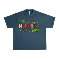 Midnight Navy The Naughty One Christmas Urban Heavy Tee - Artiststas