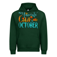 Forest Green my favorite color is october Urban Hoodie - HRA Design Shop