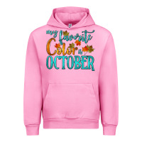 Fuchsia Pink my favorite color is october Urban Hoodie - HRA Design Shop