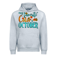 Heather Grey my favorite color is october Urban Hoodie - HRA Design Shop