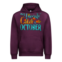 Mauve Wine my favorite color is october Urban Hoodie - HRA Design Shop