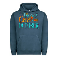 Pigment Midnight Navy my favorite color is october Urban Hoodie - HRA Design Shop