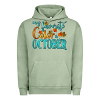 Pigment Oil Green my favorite color is october Urban Hoodie - HRA Design Shop