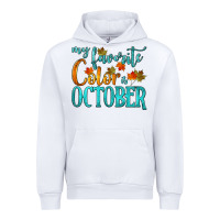White my favorite color is october Urban Hoodie - HRA Design Shop