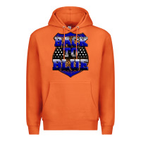 Carrot Back the blue Premium Hoodie - Neo Western