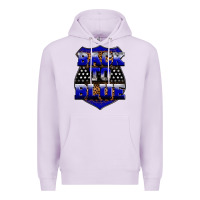 Lilac Back the blue Premium Hoodie - Neo Western