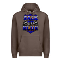 Coffee Back the blue Premium Hoodie - Neo Western
