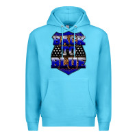 Ocean Blue Back the blue Premium Hoodie - Neo Western