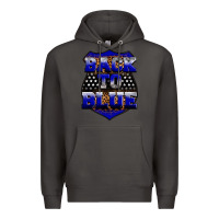 Smoke Back the blue Premium Hoodie - Neo Western