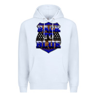 White Back the blue Premium Hoodie - Neo Western