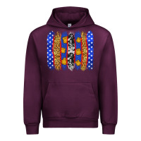 Mauve Wine American police brushstrokes Urban Hoodie - Neo Western
