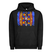 Pigment Black American police brushstrokes Urban Hoodie - Neo Western
