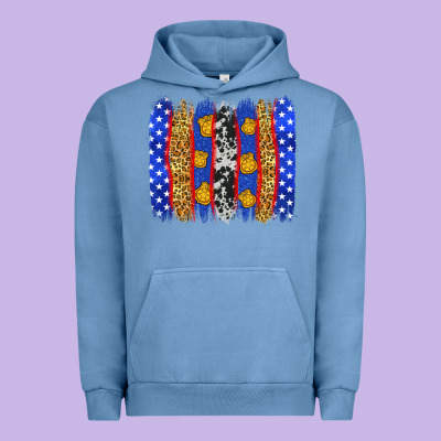 American Police Brushstrokes Urban Hoodie Designed By Neo Western