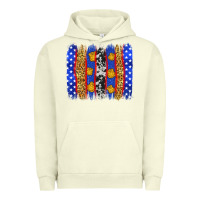 Pigment Pistachio American police brushstrokes Urban Hoodie - Neo Western