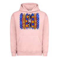 Pigment Salmon American police brushstrokes Urban Hoodie - Neo Western