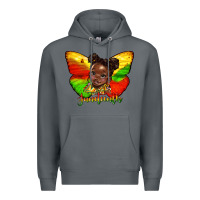 Rock juneteenth butterfly black girl Premium Hoodie - HRA Design Shop