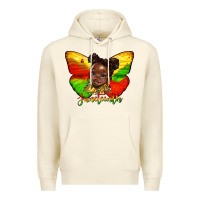 Sandshell juneteenth butterfly black girl Premium Hoodie - HRA Design Shop