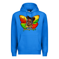 True Royal juneteenth butterfly black girl Premium Hoodie - HRA Design Shop